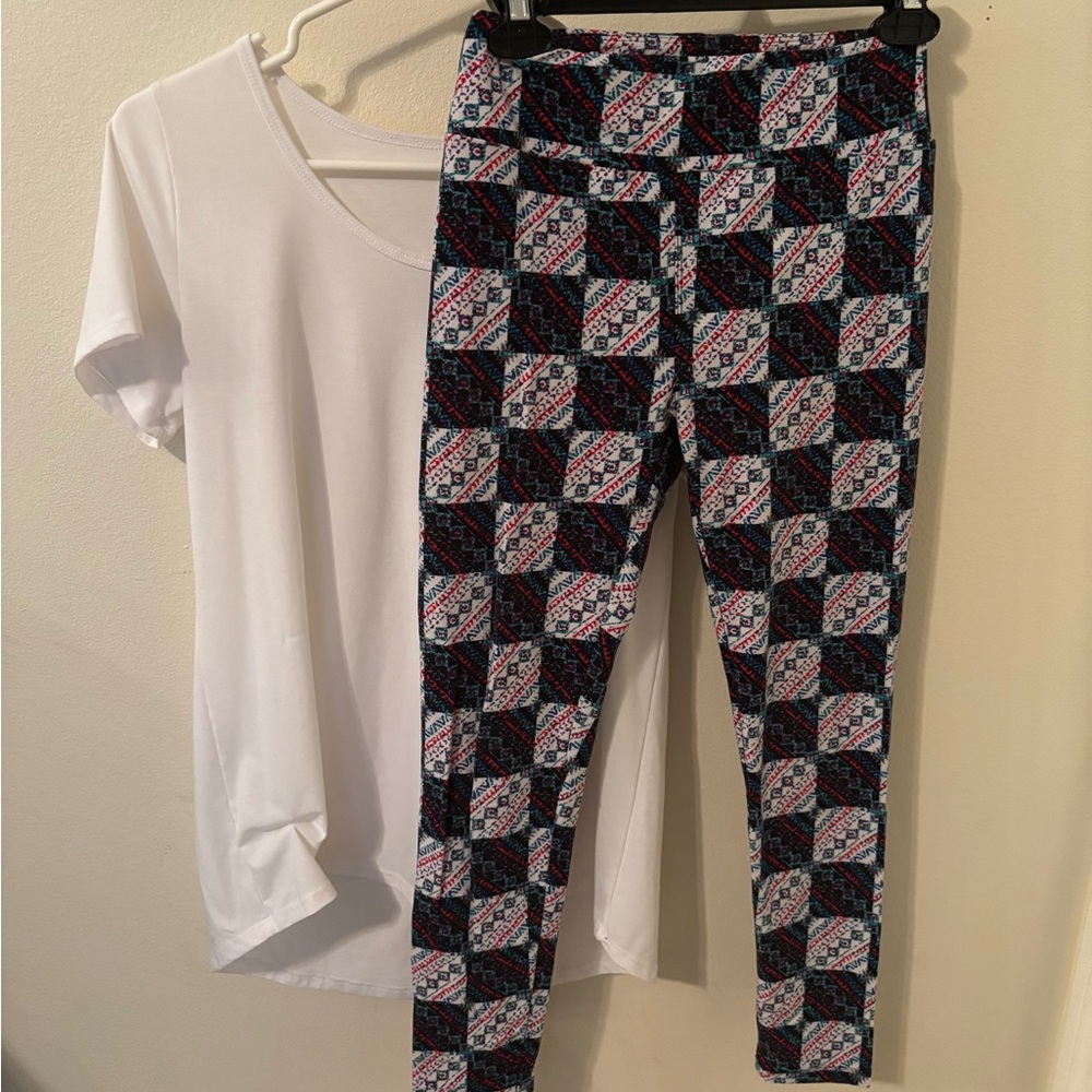 LuLaRoe Geometric Patterned Leggings